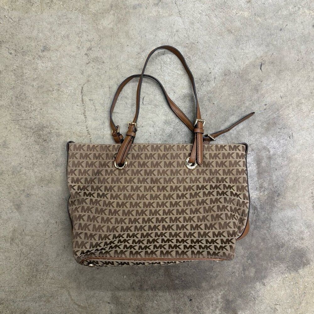 Vintage Michael Kors monogram canvas tote